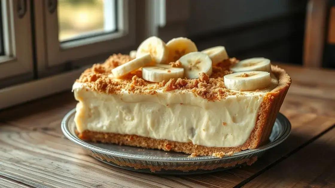Como fazer uma torta farofa de banana e creme deliciosa e fácil