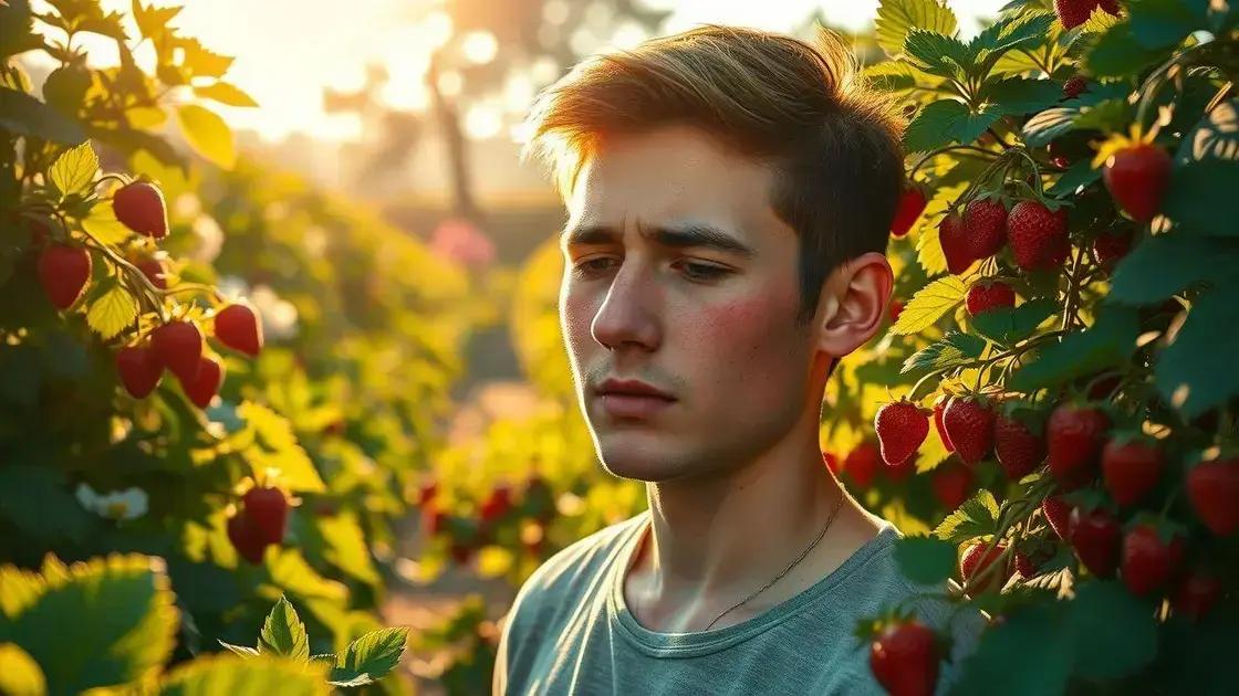 Como identificar e lidar com alergia a morango: sinais e cuidados