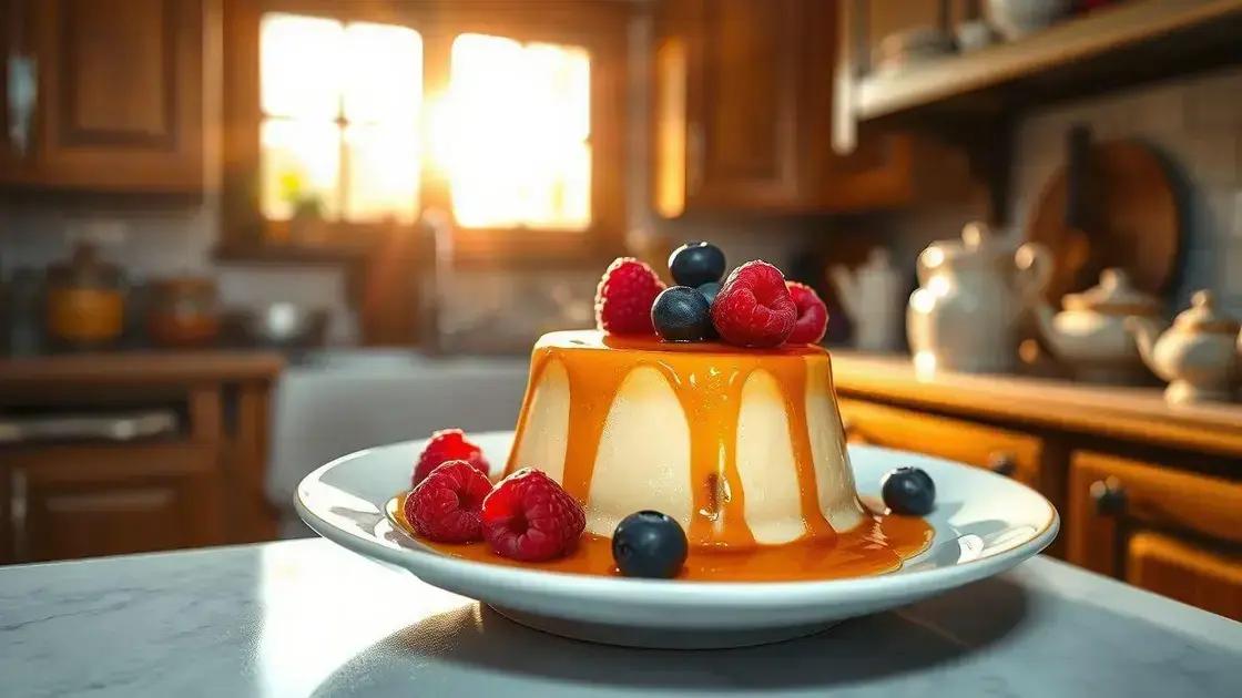 Deliciosa receita de flan pasteleiro cremoso e irresistível