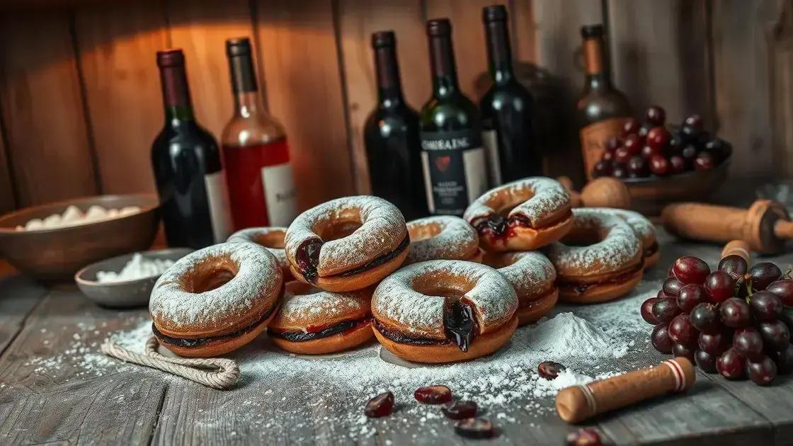 Rosquinhas de vinho tinto: a receita da vovó que agrada a todos