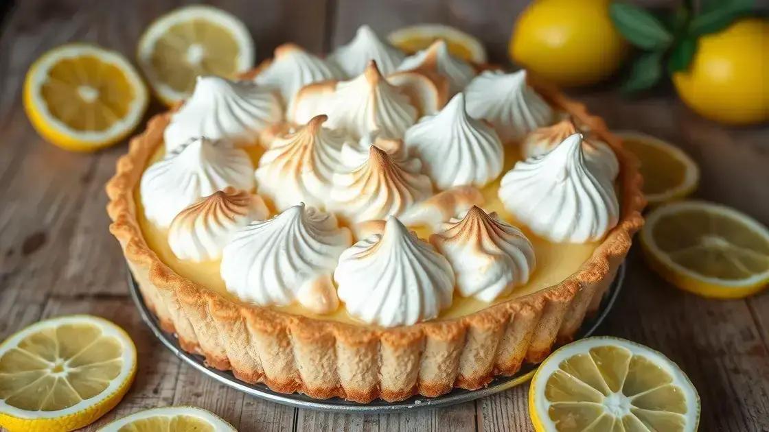 Torta de limão: aprenda a fazer a receita perfeita passo a passo