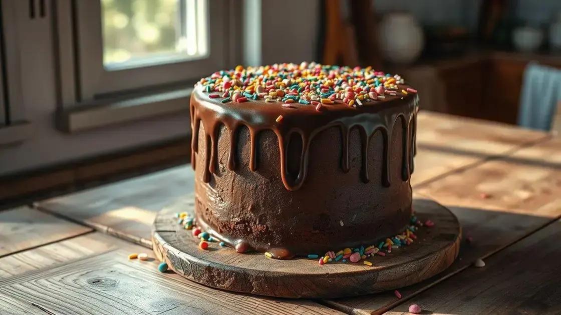 10 receitas práticas e deliciosas de bolo de chocolate para o dia a dia