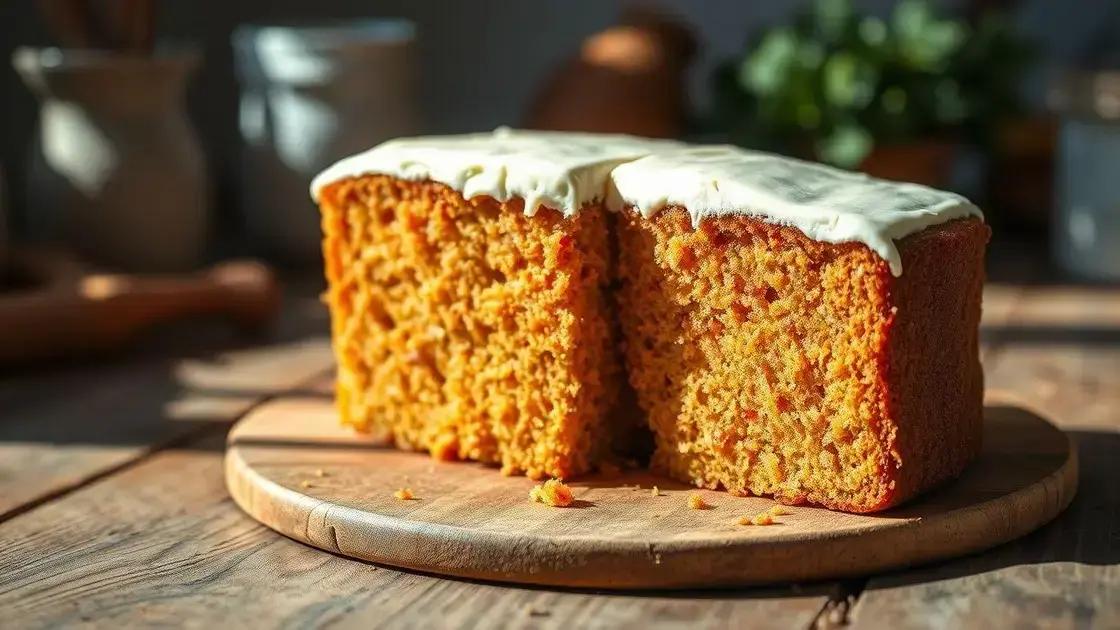 Aprenda a fazer um bolo de cenoura simples e fofinho