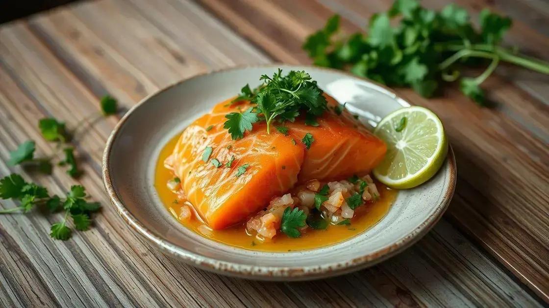 Aprenda a fazer um ceviche de salmão irresistível em minutos
