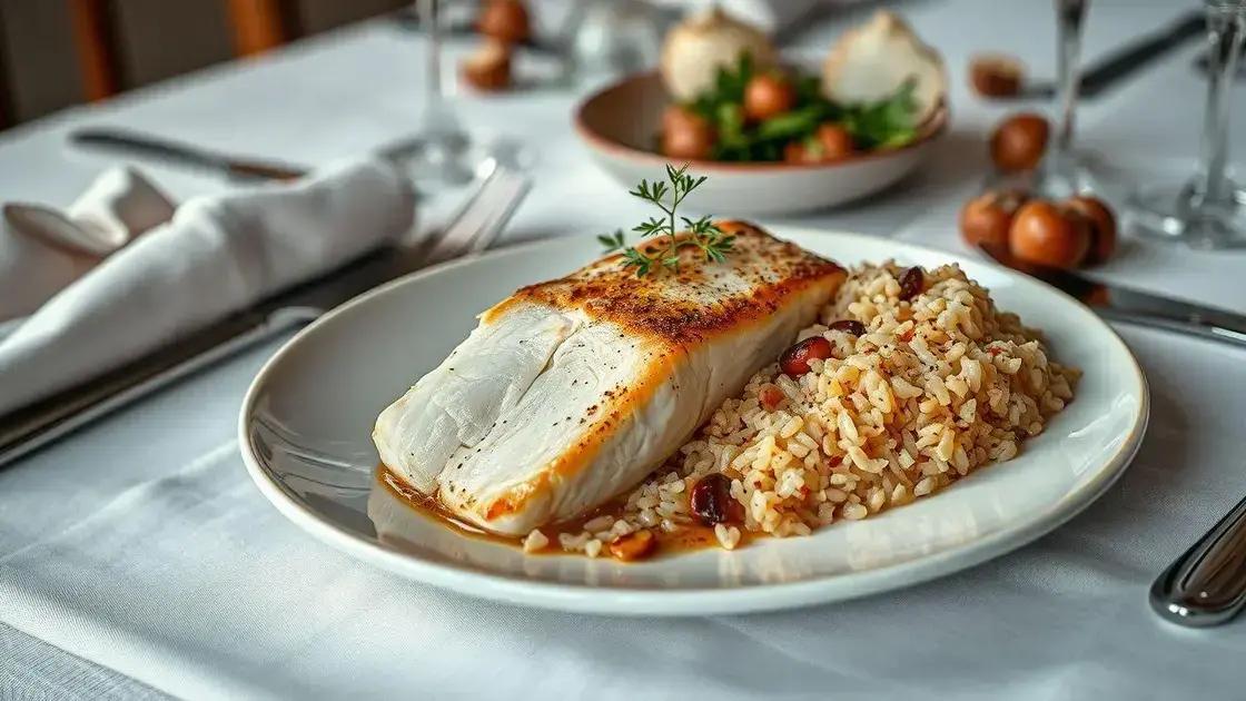 Delicie-se com o Lombo de Bacalhau e Arroz de Castanha