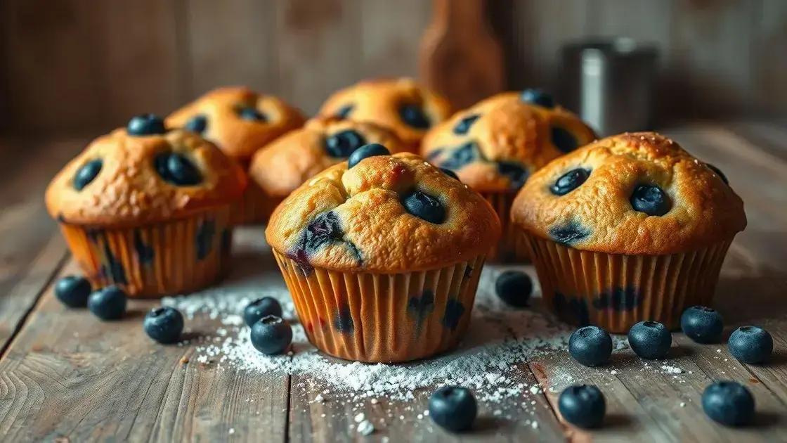 Muffin de mirtilo: uma receita deliciosa e fácil de fazer