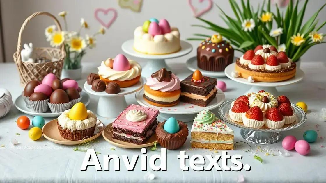 Receitas simples e irresistíveis para um doce de Páscoa delicioso